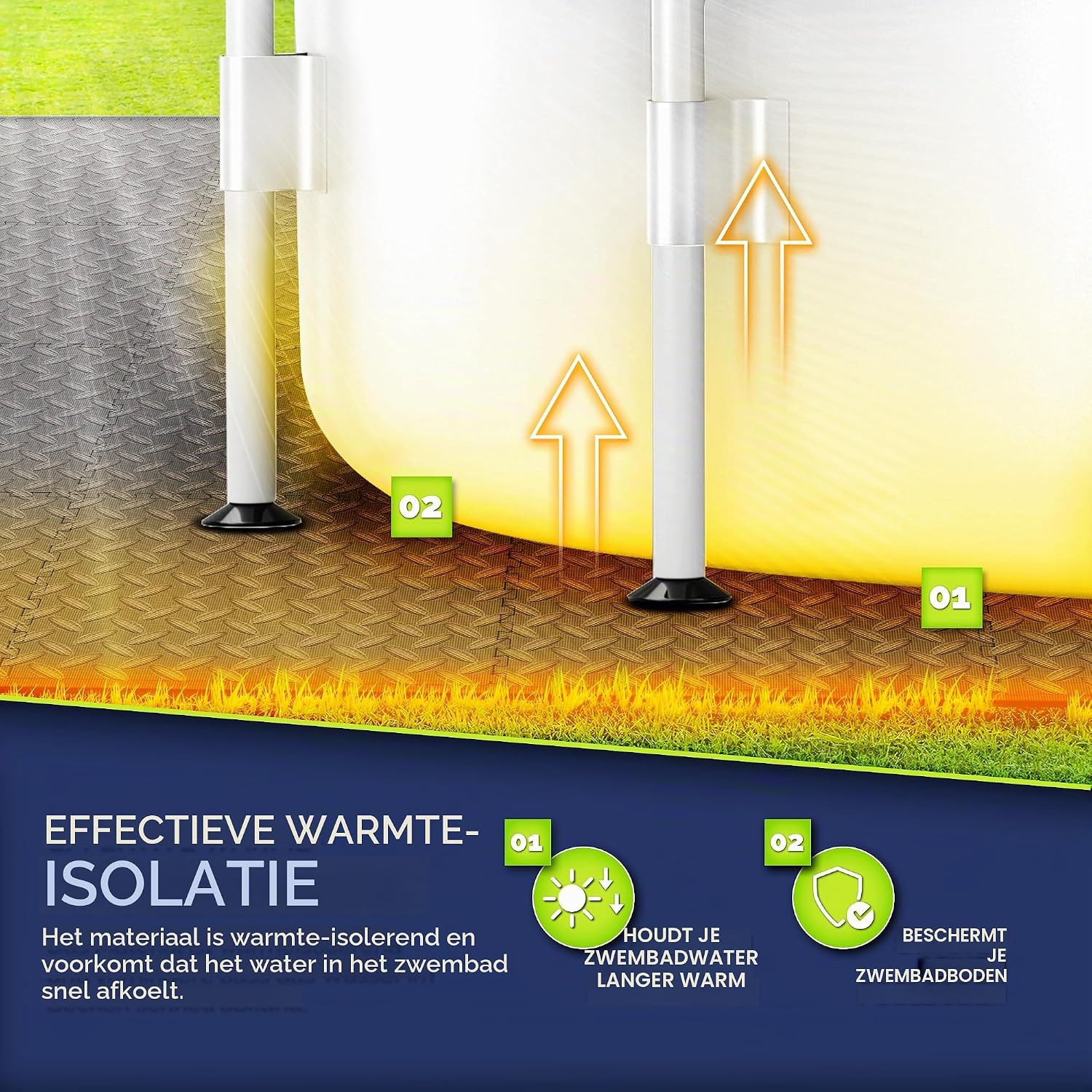Thumbnail 4 de tillvex Poolbodembeschermingsmat 36 stuks, EVA, warmte-isolerend