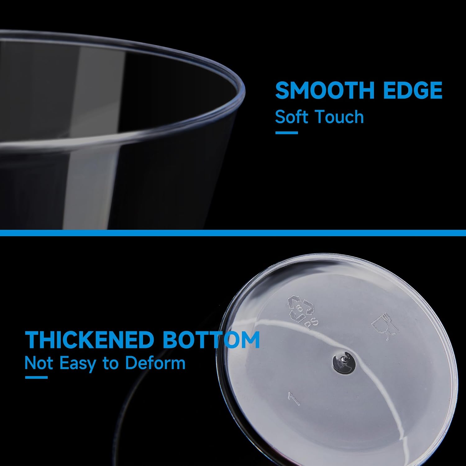 Detalle 2 de RACETOP 9 oz Clear Plastic Cups 100-Pack