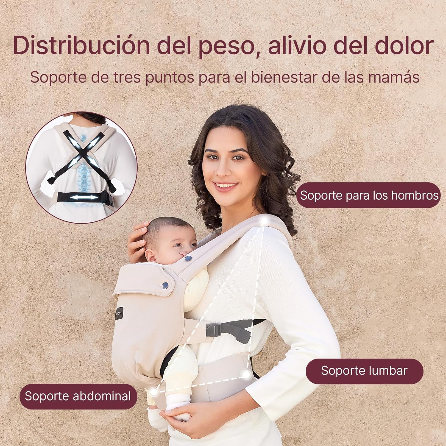 Thumbnail 3 de Momcozy Mochila Portabebés Ergónomica 3 en 1