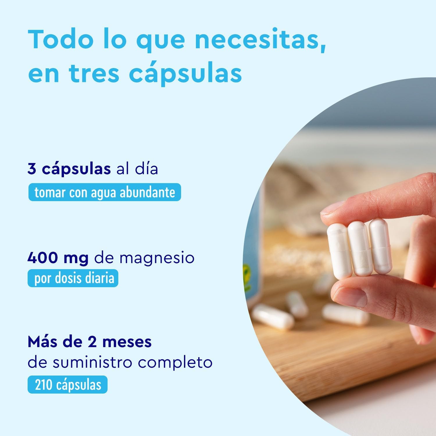 Detalle 2 de Citrato de Magnesio 2500mg 210 cápsulas