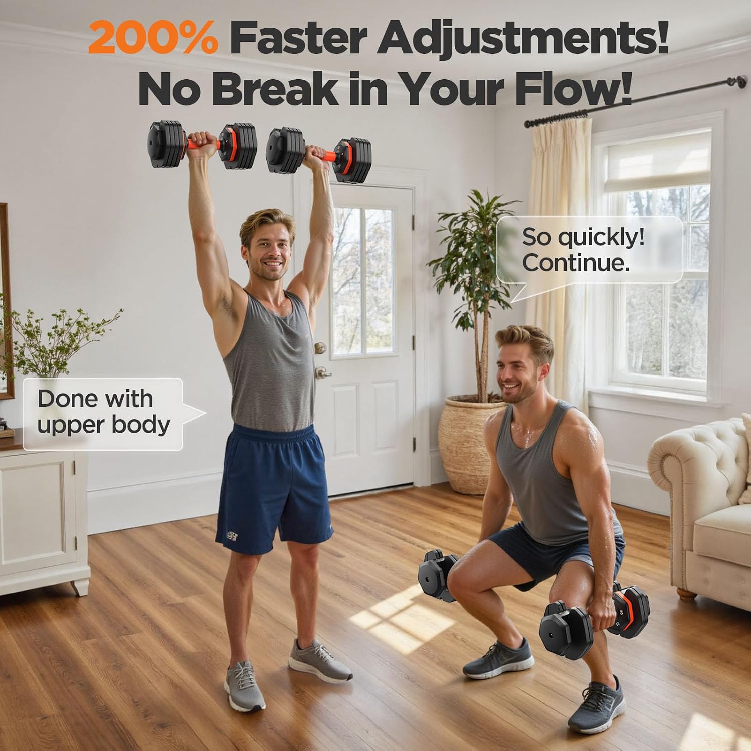 Thumbnail 5 de Adjustable Dumbbell Set, 5-in-1