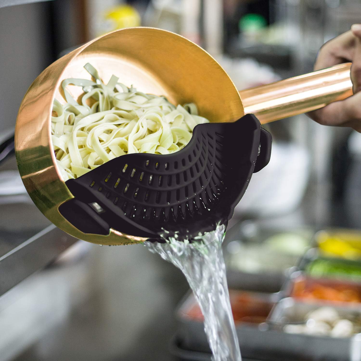 Thumbnail 4 de AUOON Clip On Strainer Silicone for Pots 🍽