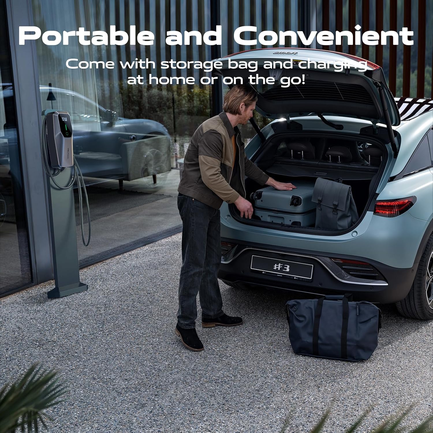 Thumbnail 2 de VDLPOWEREU EV Charger 3kW Type 2 (6–13A) 10m with LED display, IP65 single-phase home cable