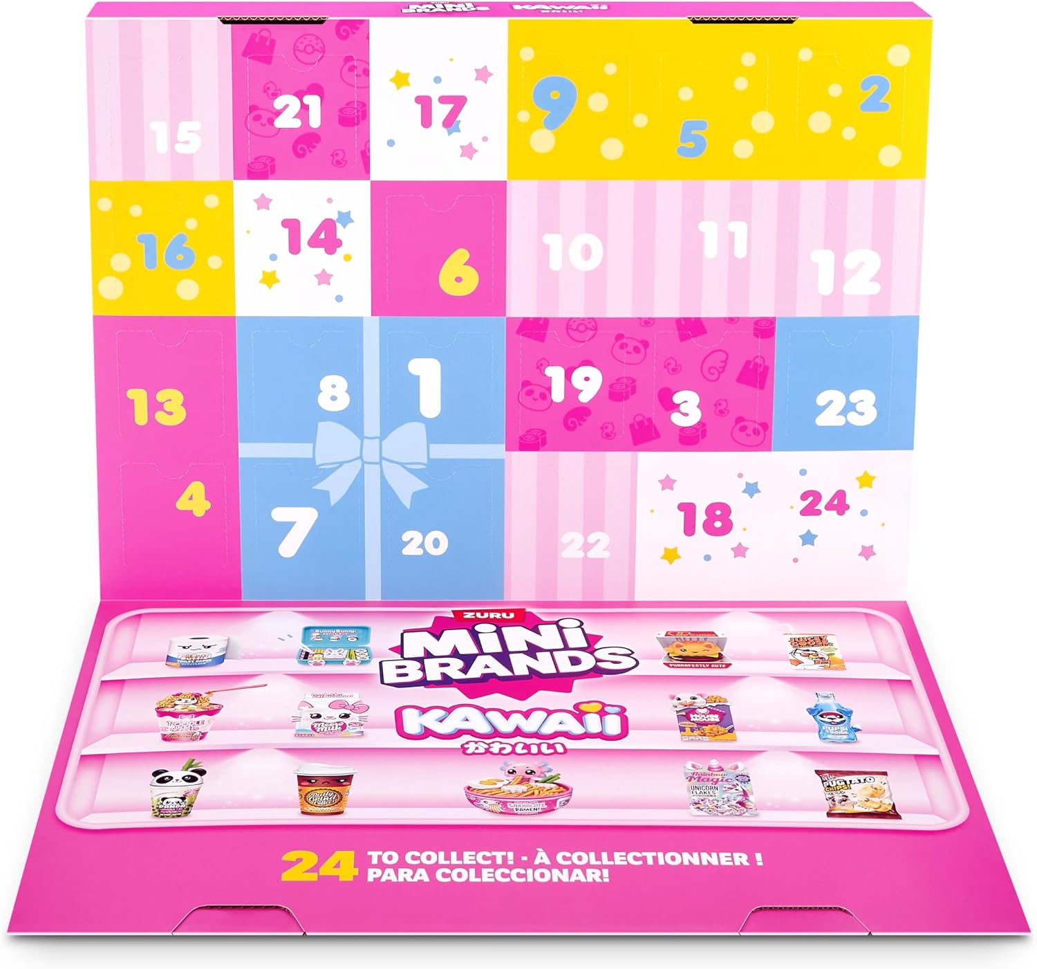 Detalle de Mini Brands Kawaii Calendario dell'Avvento di ZURU: mini tesori kawaii per l'attesa del Natale