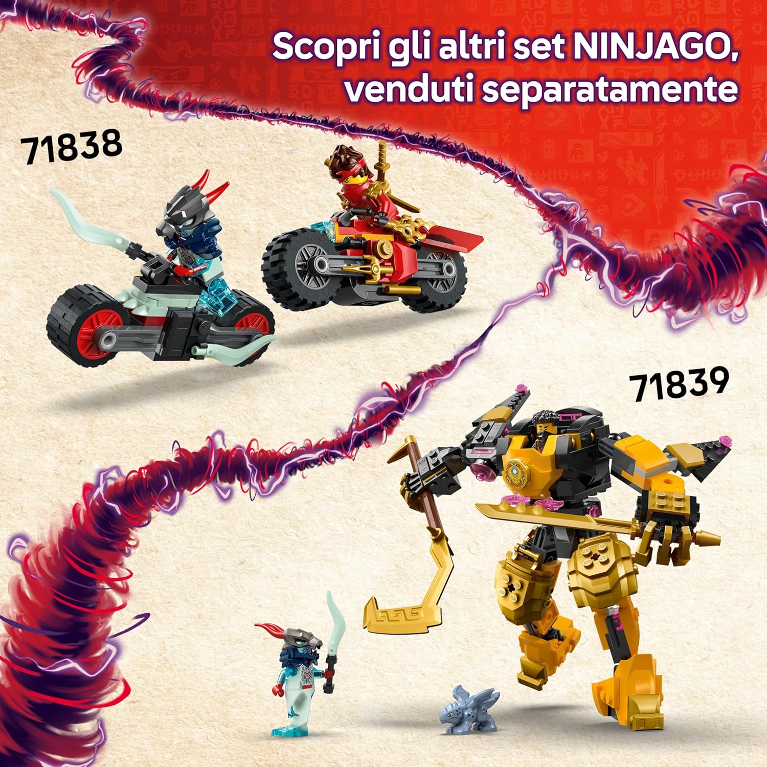 Thumbnail 6 de LEGO NINJAGO Rontu, il Drago Maestro - Figura Snodabile con Minifigure e Santuario 71842