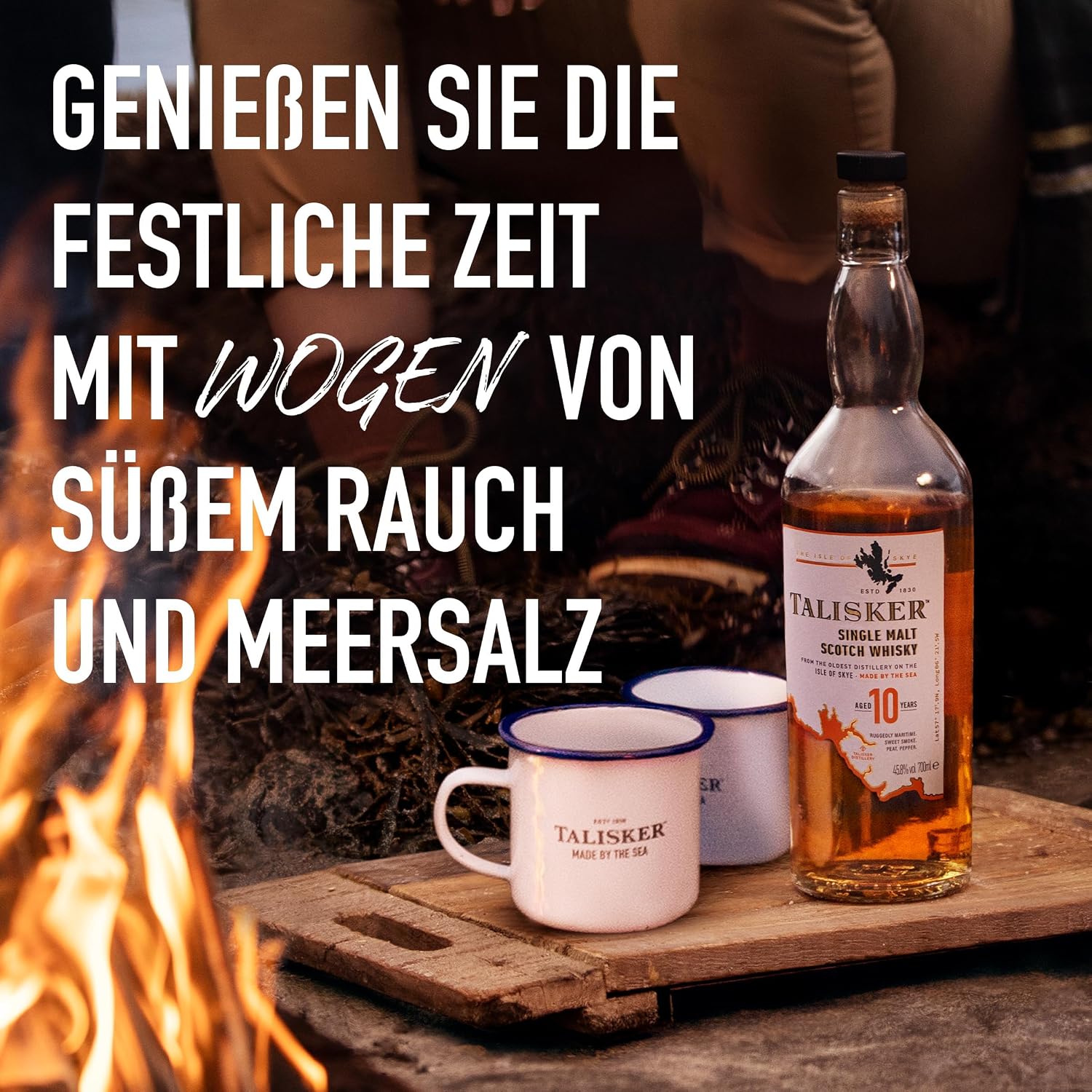 Detalle 2 de Talisker 10 Jahre – aromatischer Single Malt Scotch Whisky aus Skye, Geschenkverpackung