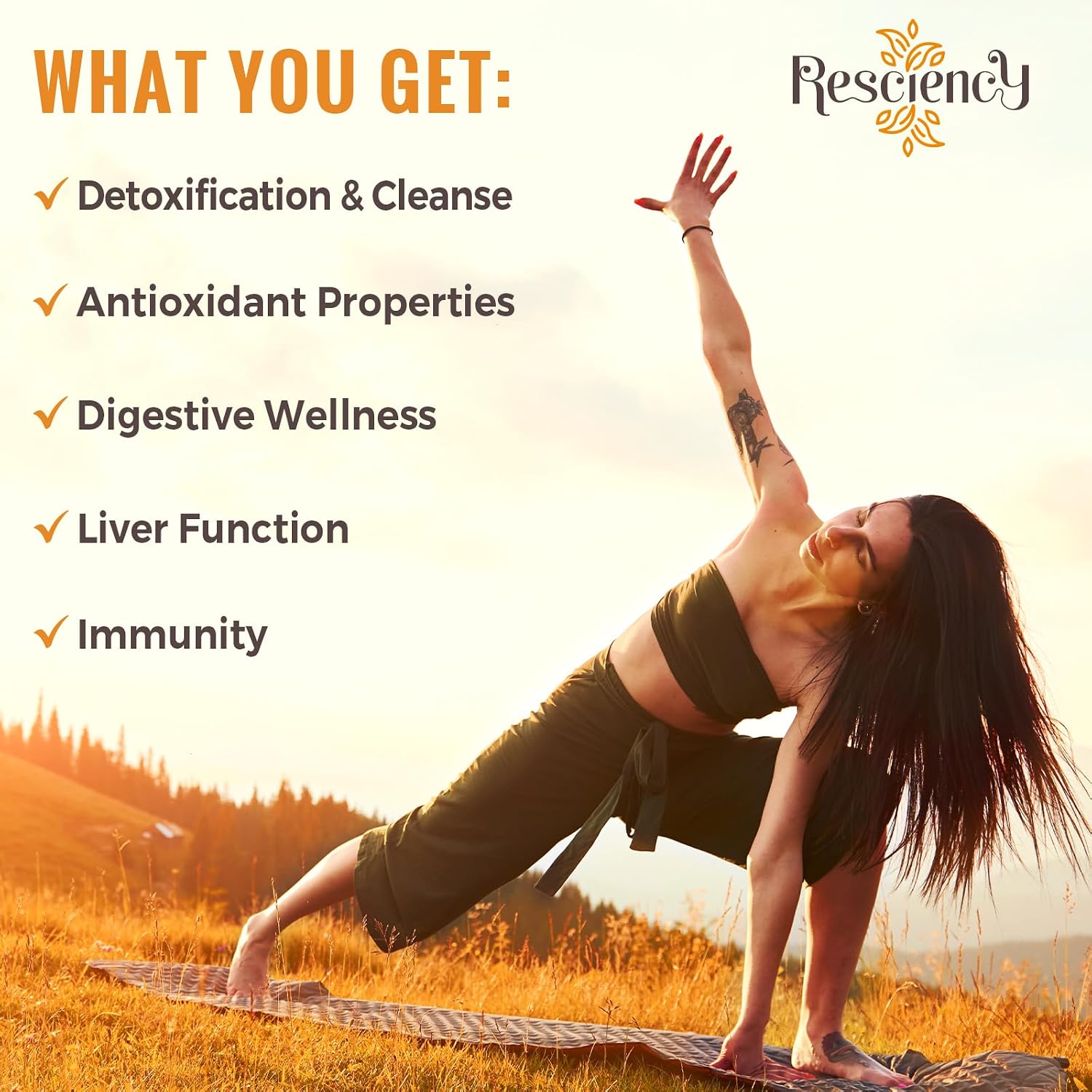 Detalle 2 de Resciency Detox Binder Supplement, 90 Vegan Capsules