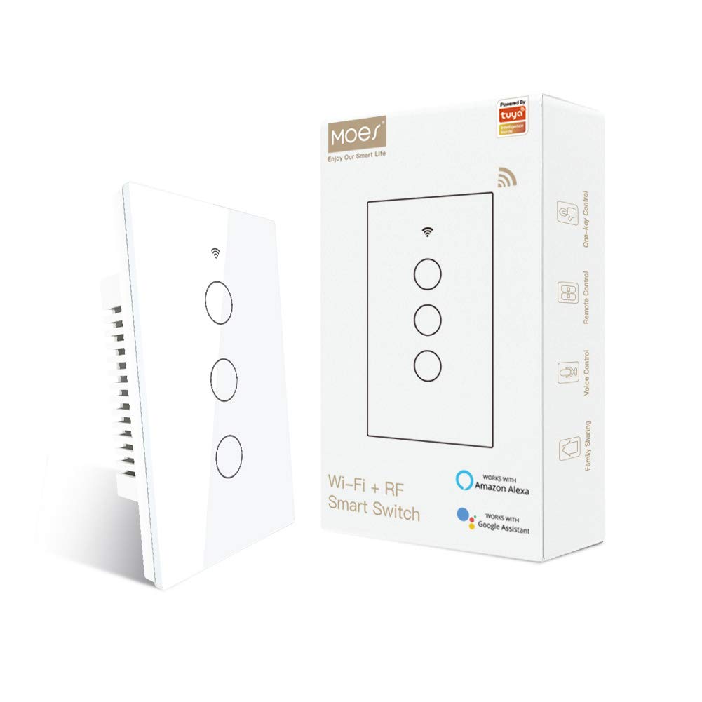 Thumbnail 6 de MOES Smart Curtain and Light Switch, Glass Panel