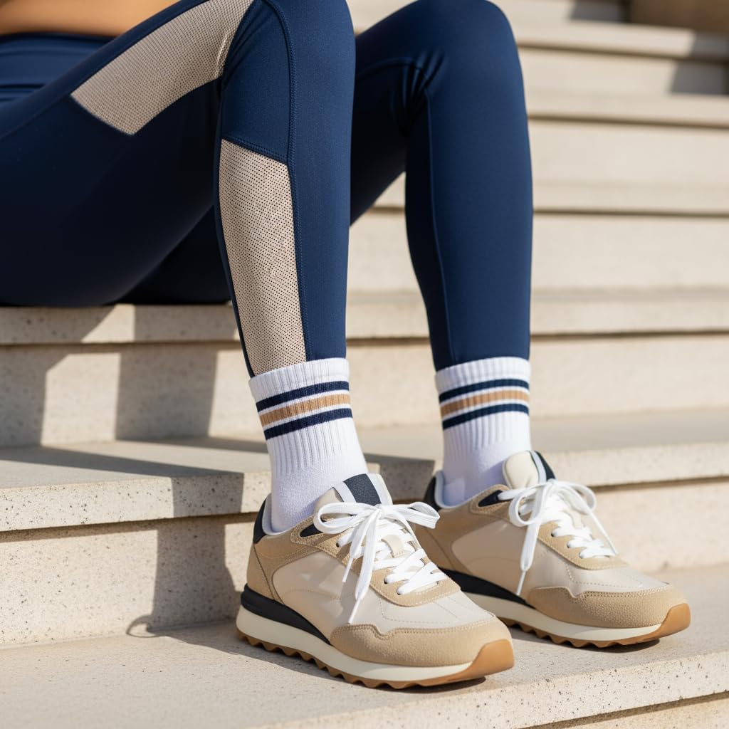 Detalle de CUSHIONAIRE Women's Sneakers with Memory Foam