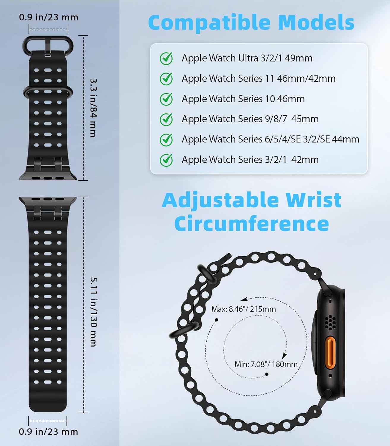 Thumbnail 1 de MoKo Ocean Band for Apple Watch 49mm