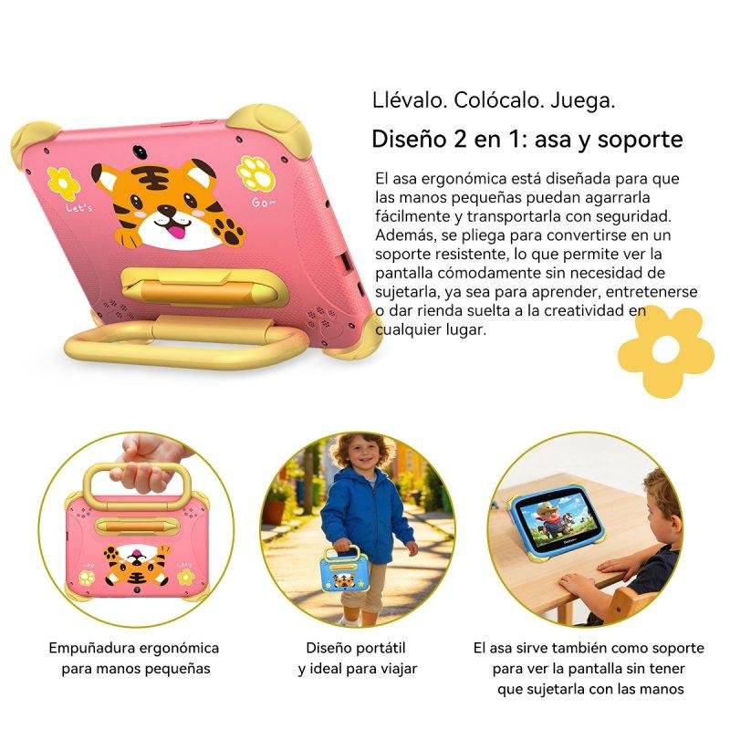 Detalle de Blackview Link Mini Kids 7": tablet infantil segura con control parental y stylus