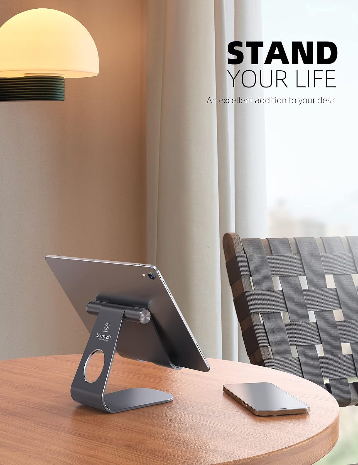 Detalle 2 de Lamicall tablet stand for iPad, adjustable