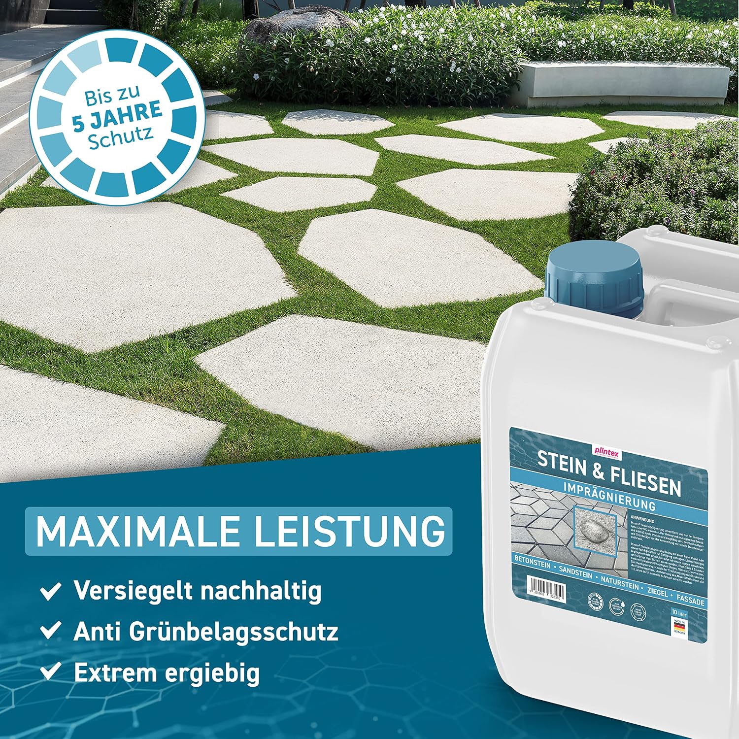 Detalle 2 de PLINTEX Steinimprägnierung 40–60 m² 5 L