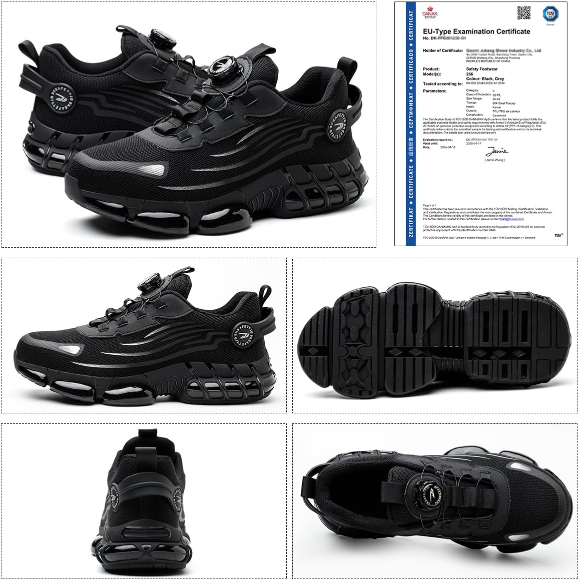 Thumbnail 2 de Sicherheitsschuhe Arbeitsschuhe Unisex Stahlkappenschuhe – Anti-Smash & Anti-Punktur, 38–46 EU