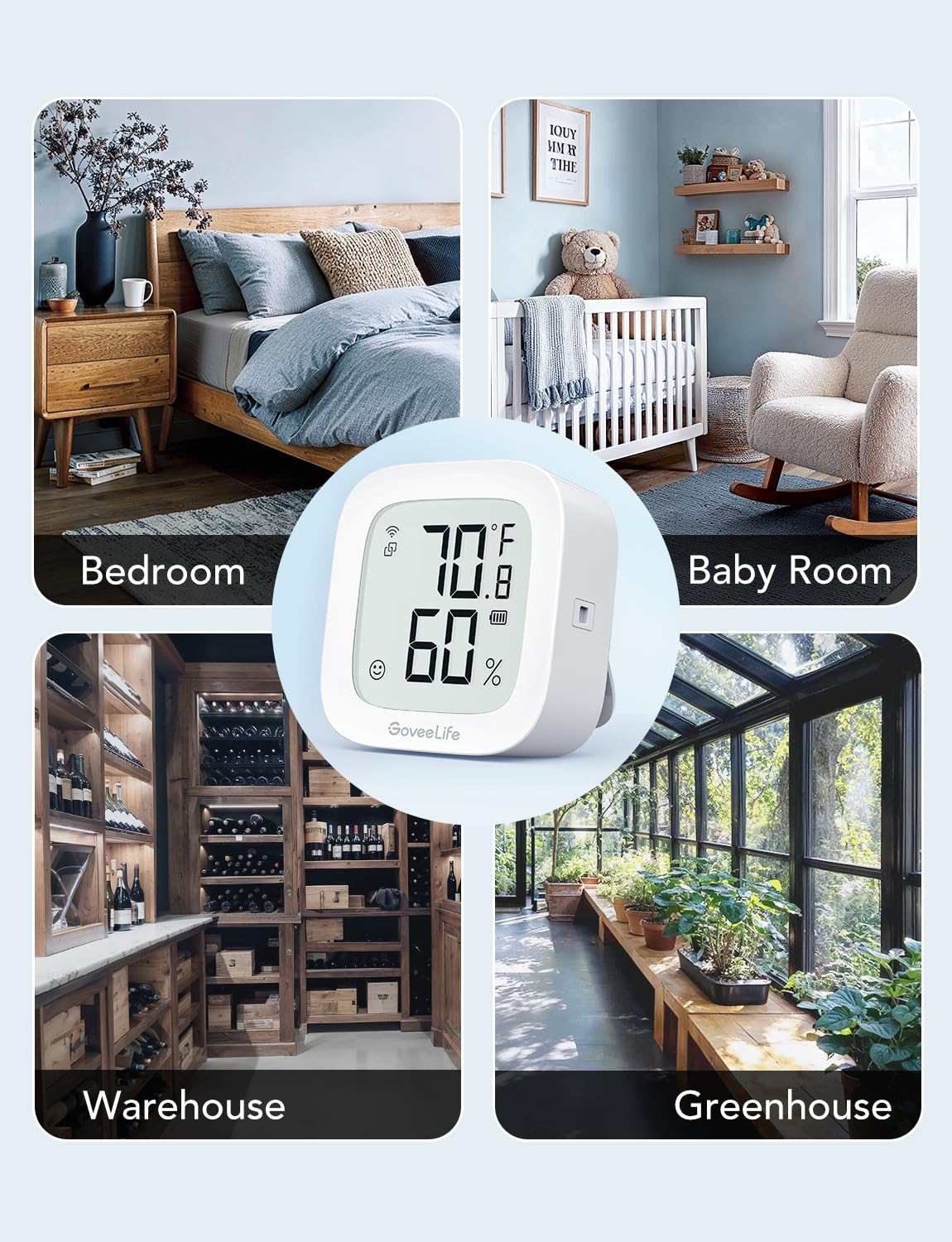 Thumbnail 4 de GoveeLife E-Ink WiFi Thermometer Hygrometer 2‑Year