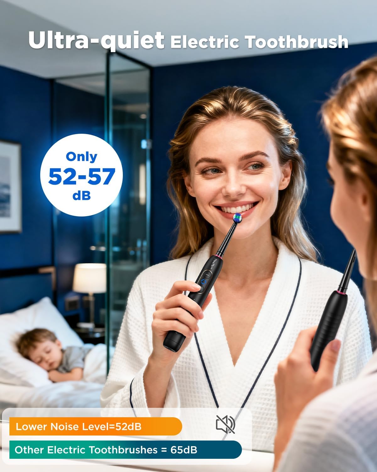 Thumbnail 6 de Rotating Electric Toothbrush 8 Heads 3 Intensities
