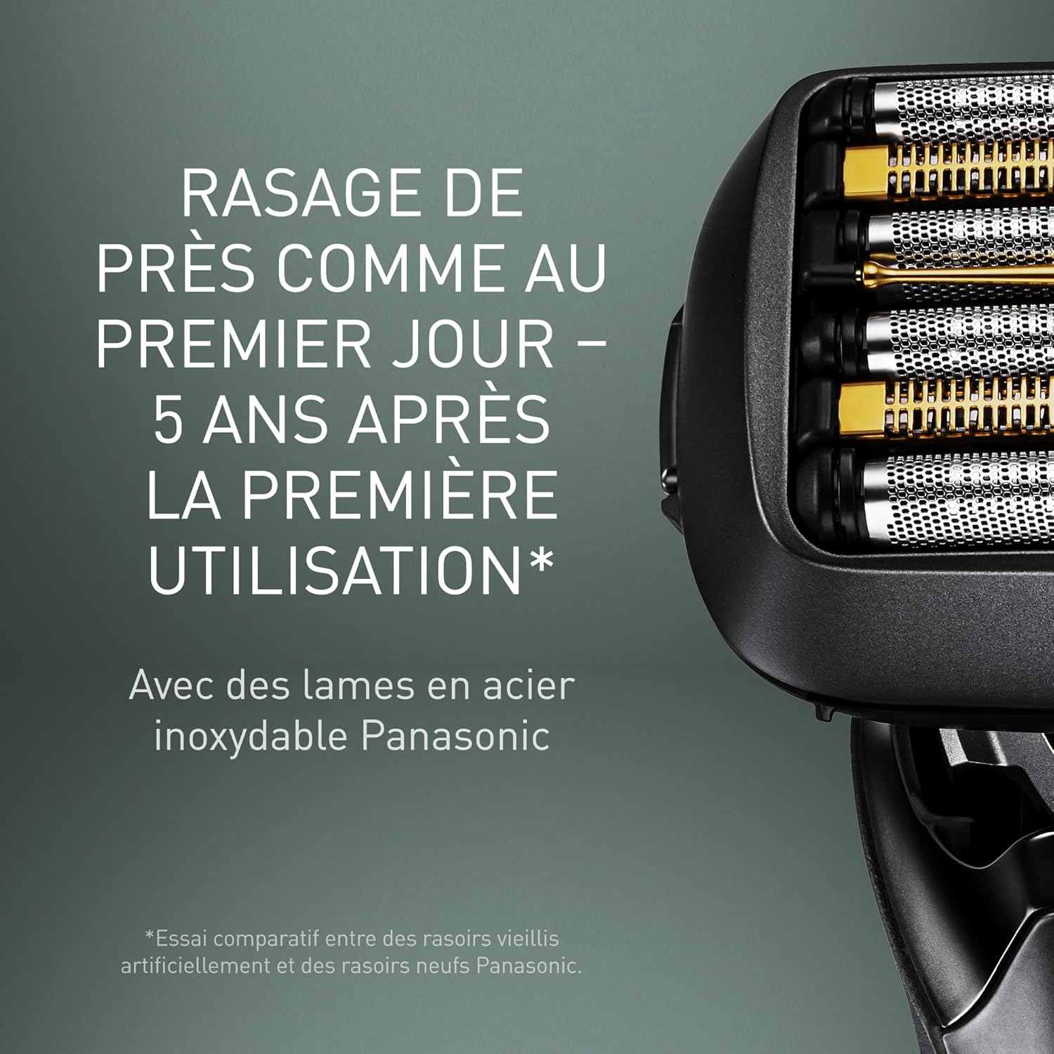 Detalle de Panasonic ES-LS9A-K803 Rasoir Électrique Humide et Sec à 6 Lames – Préserve l’éclat du rasage