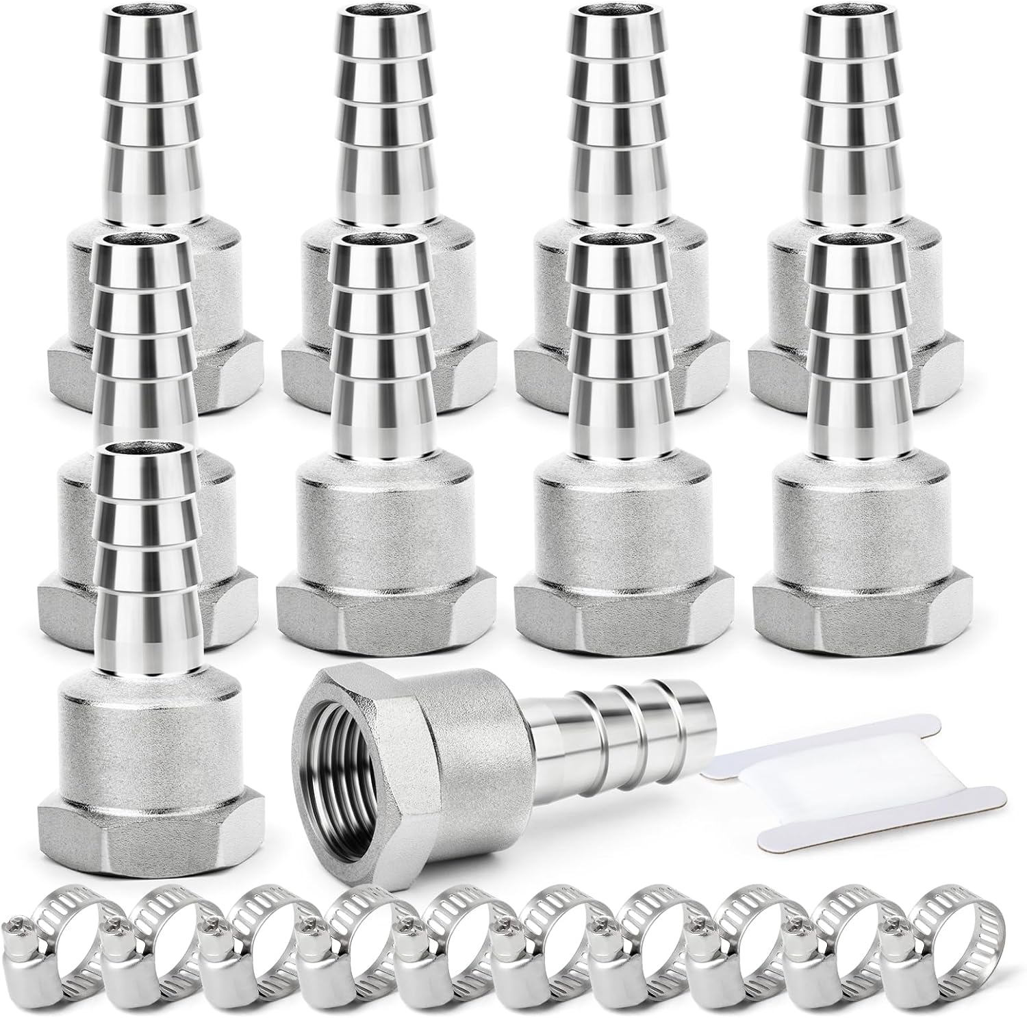 ERGAOBOY Schlauchverschraubung 8 mm 10er Set