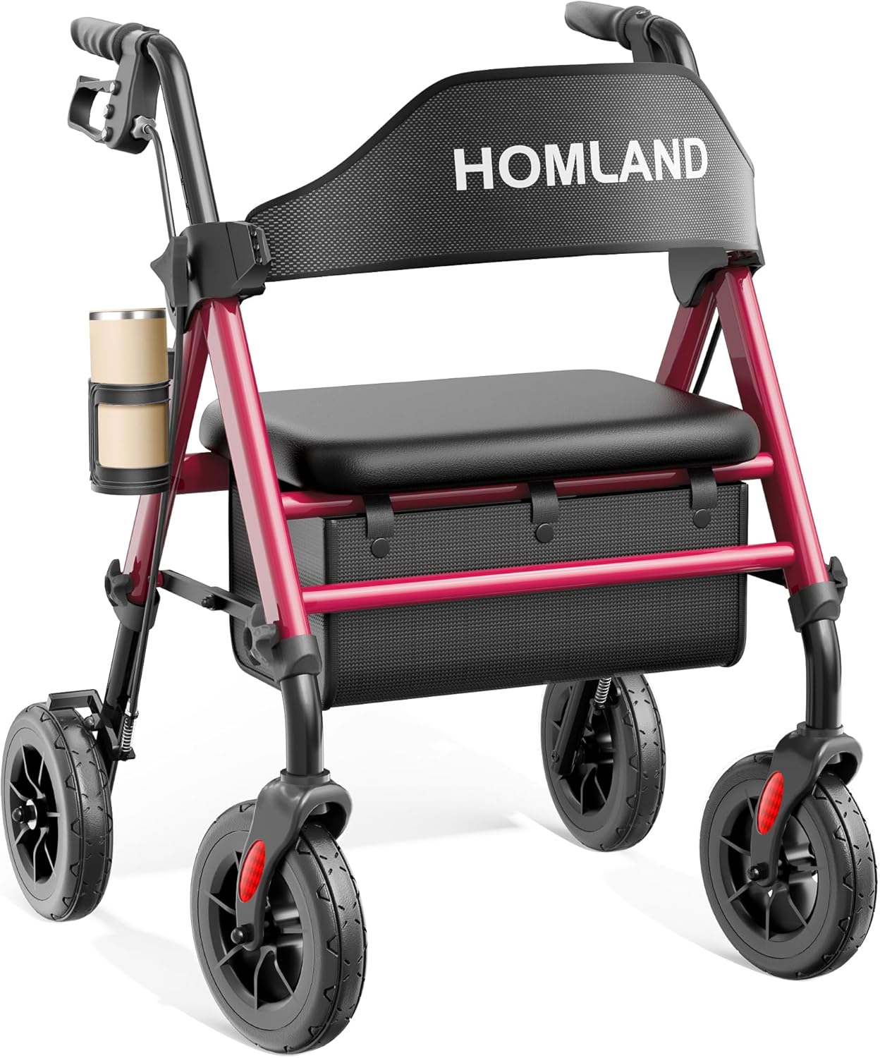 Detalle de HOMLAND Foldable Rollator Walker 8" wheels 🚶