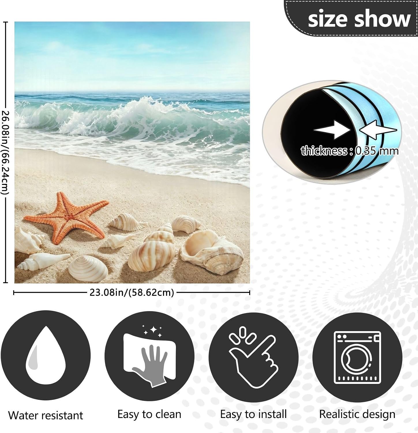 Detalle de Magnetic Dishwasher Cover, 23 x 26 Inches
