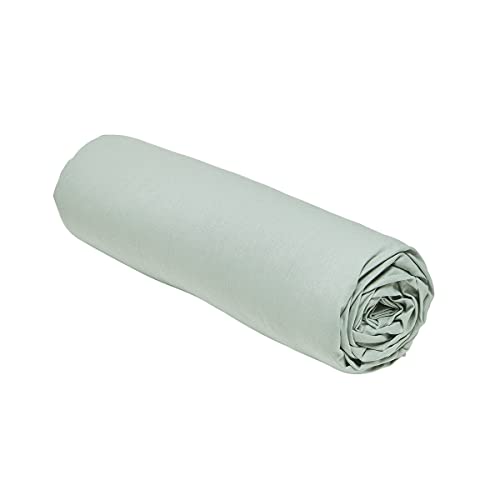 Detalle 2 de Today Essential Drap Housse 140x190 cm – 100% coton uni Celadon