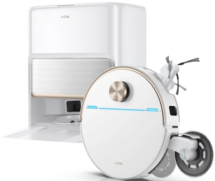 Detalle 2 de Mova V70 Ultra Complete White – leistungsstarker Saugroboter mit MaxiReachX