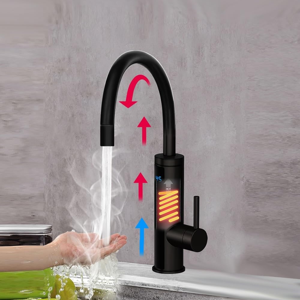 Detalle 2 de HOGART Elektrische Wasserhahn 230 V 🚰