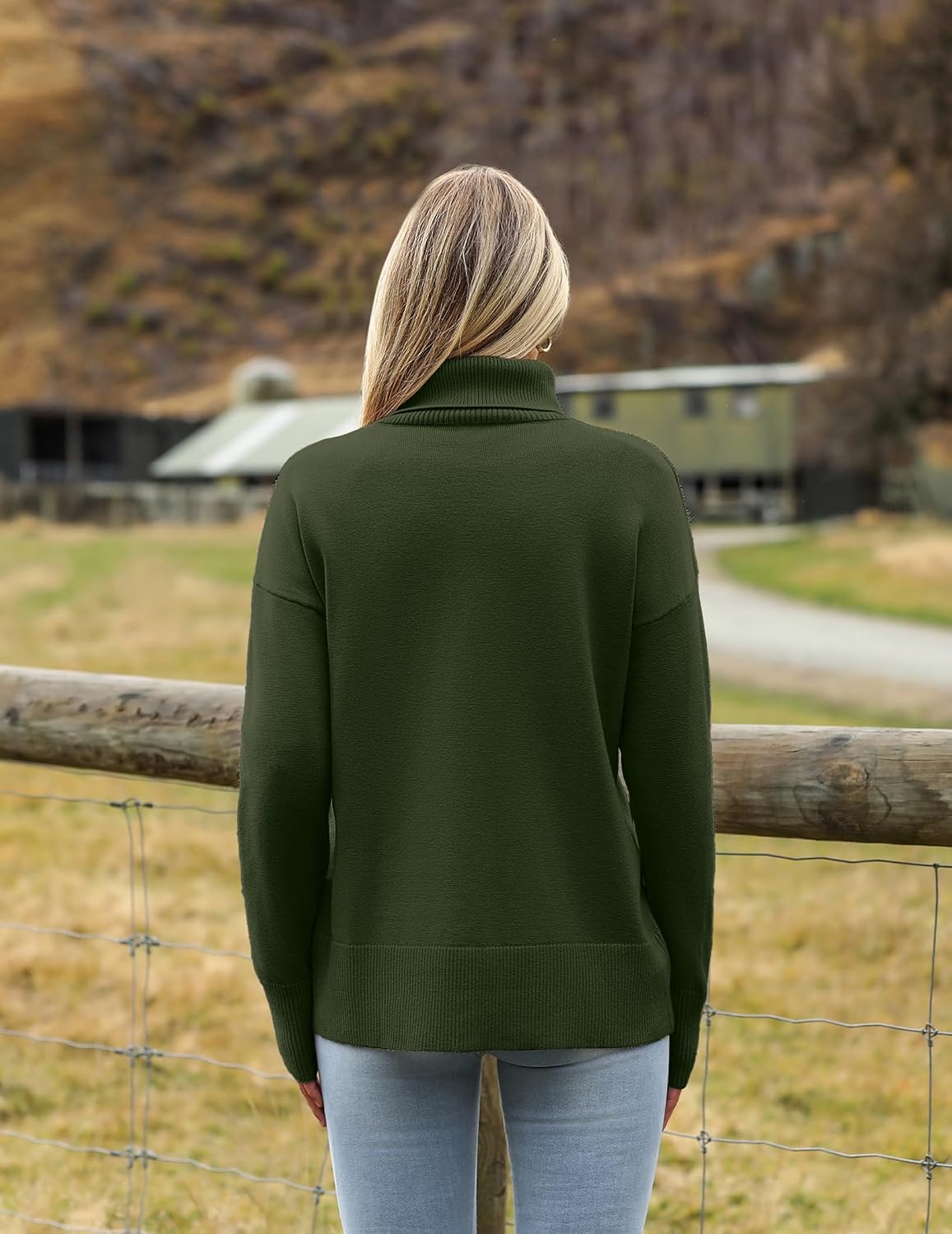 Thumbnail 3 de Zeagoo Women's Turtleneck Sweater, Chunky Knit