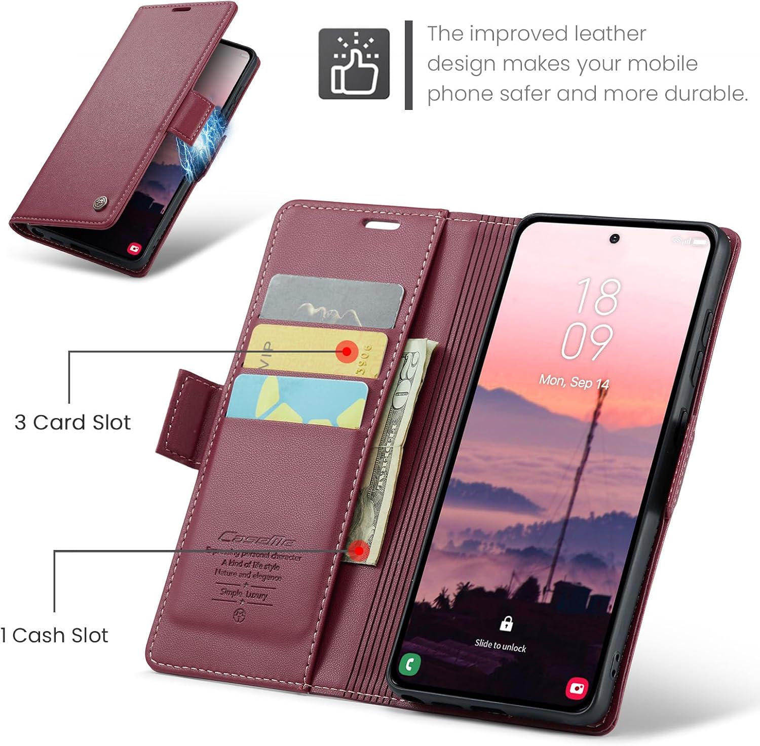 Detalle 2 de HAII Wallet Flip Case for Samsung Galaxy S26 Ultra