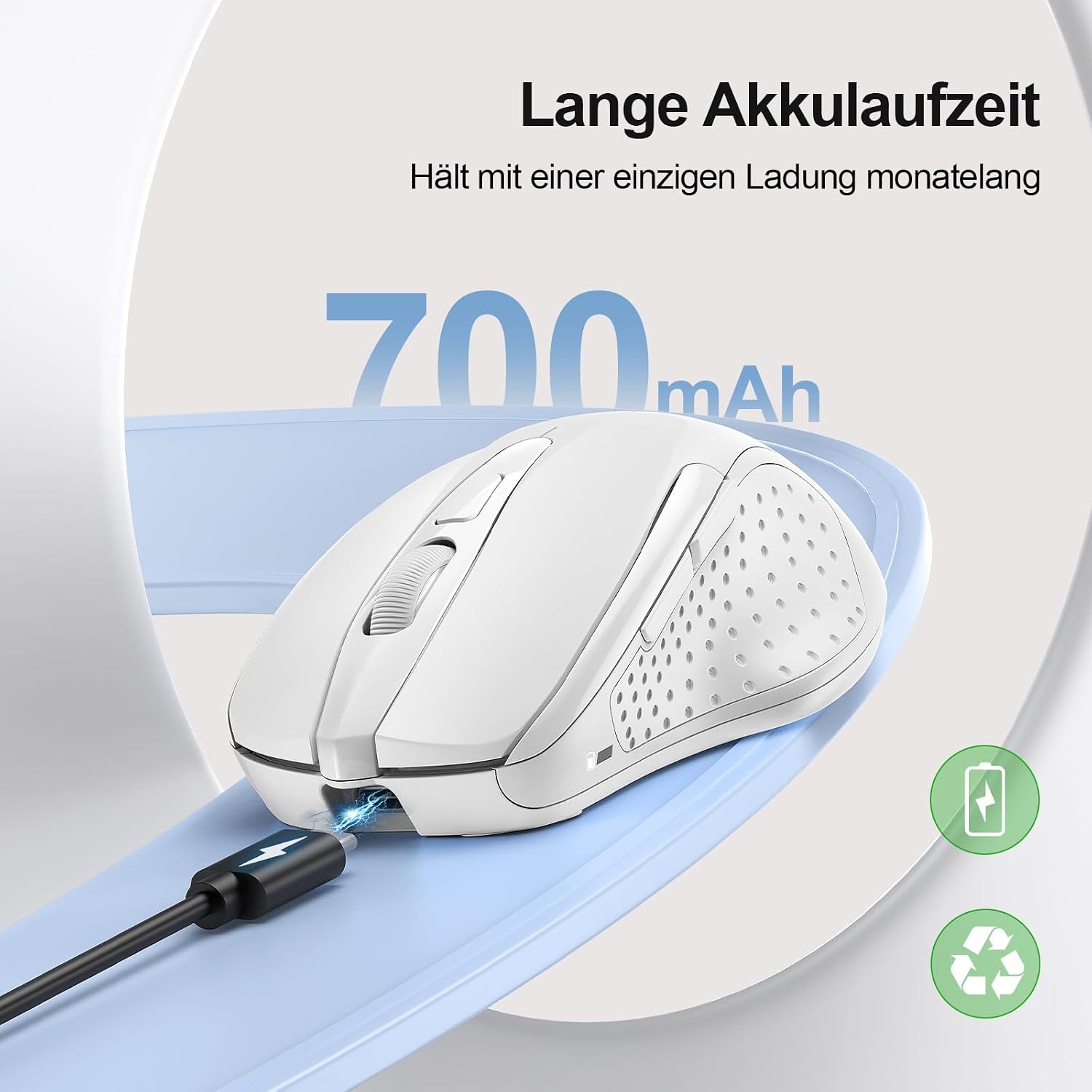 Detalle 2 de TECKNET Silent Kabellose Maus 4800 DPI