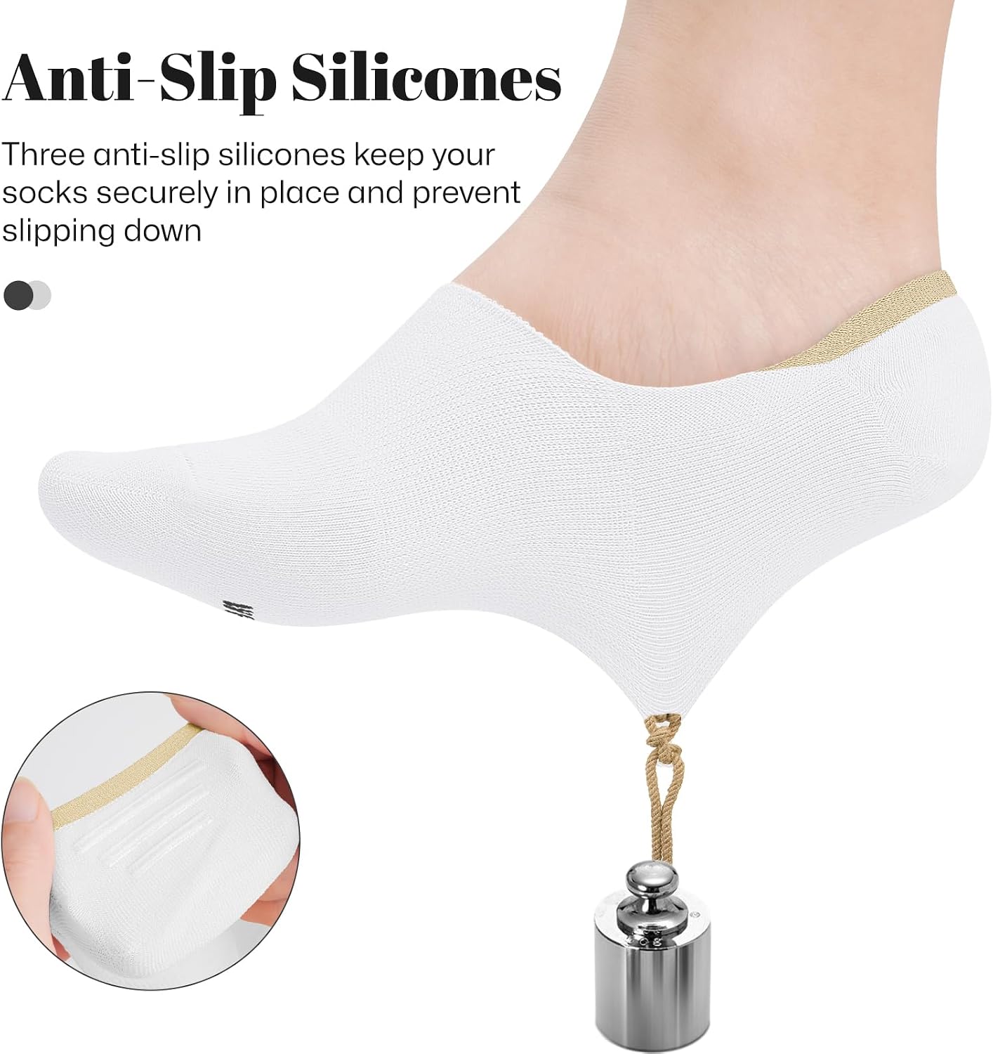 Detalle 2 de wernies No Show Socks 4 Pairs