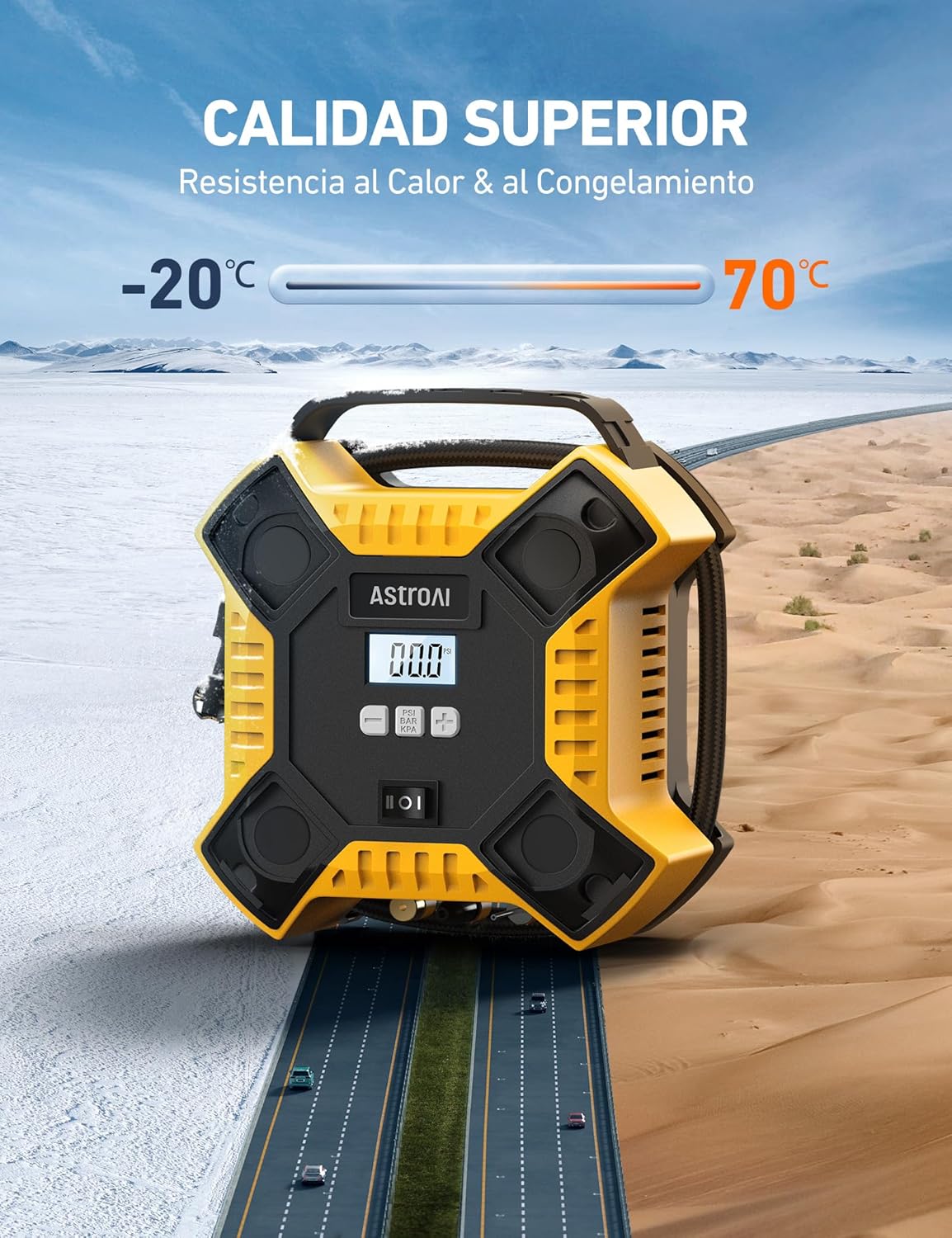Thumbnail 5 de AstroAI Inflador Ruedas Coche 160 PSI