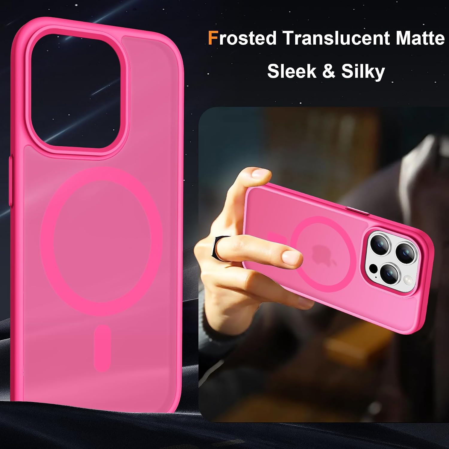 Thumbnail 5 de ORETECH Magnética para iPhone 14 Pro Max 📱 con Protectores