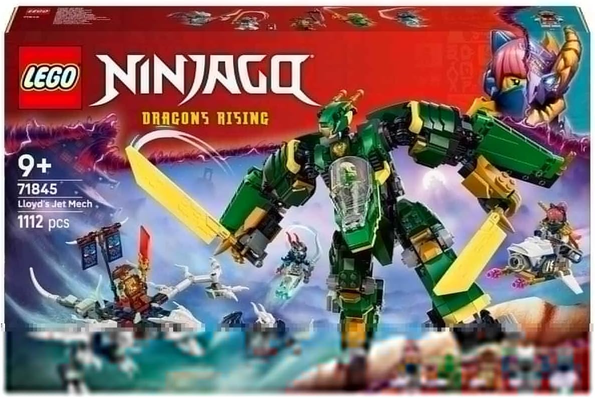 Detalle 2 de LEGO NINJAGO 2in1 Lloyd's Jet Mech – Transforms into a Jet Toy (71845)