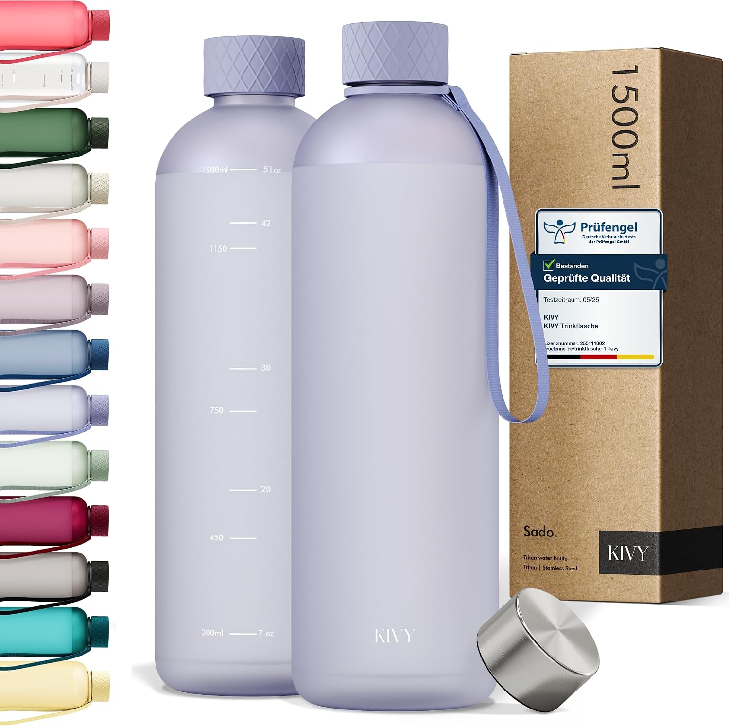 Detalle de KIVY Trinkflasche 1,5 Liter Wasserspender