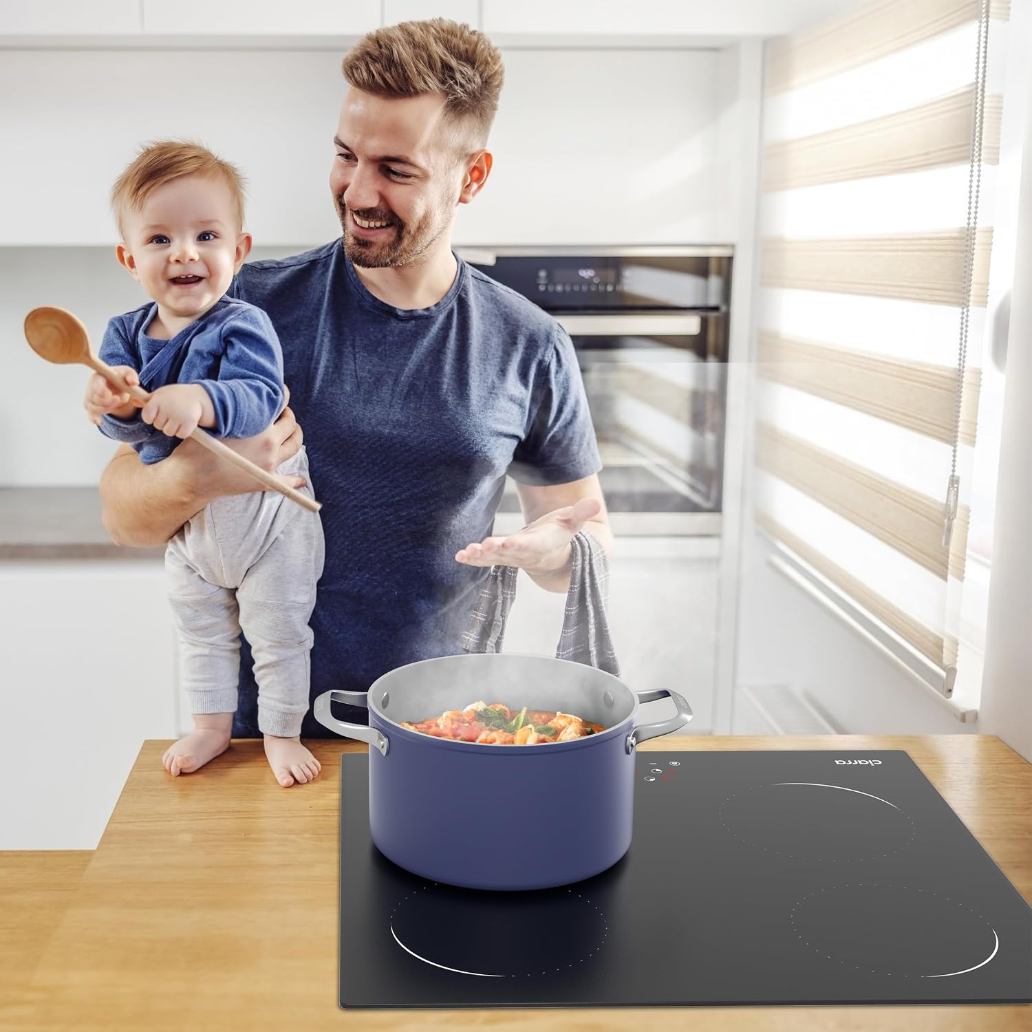 Thumbnail 5 de CIARRA Plaque de Cuisson à Induction 4 Foyers 6000W