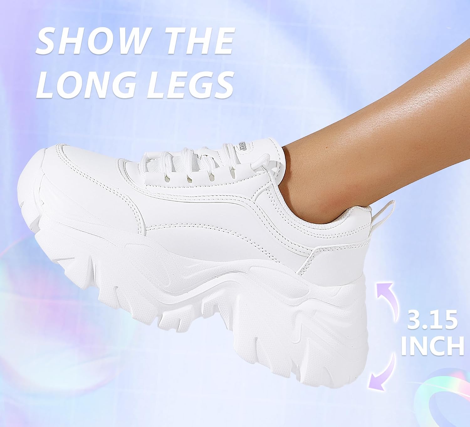 Thumbnail 4 de LUCKY STEP Zapatillas gruesas 8 cm