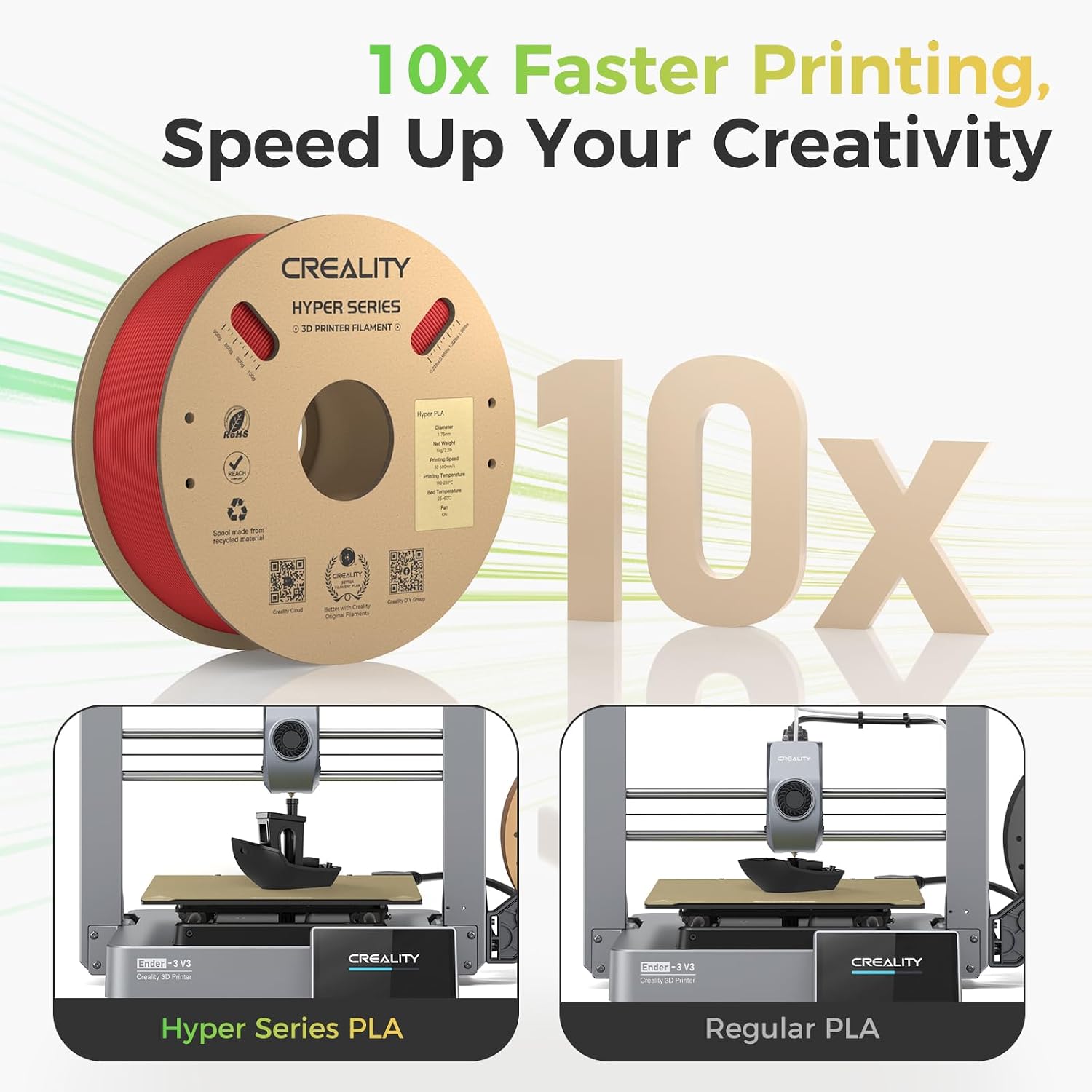 Detalle 1 de Creality Hyper PLA Filament 4KG