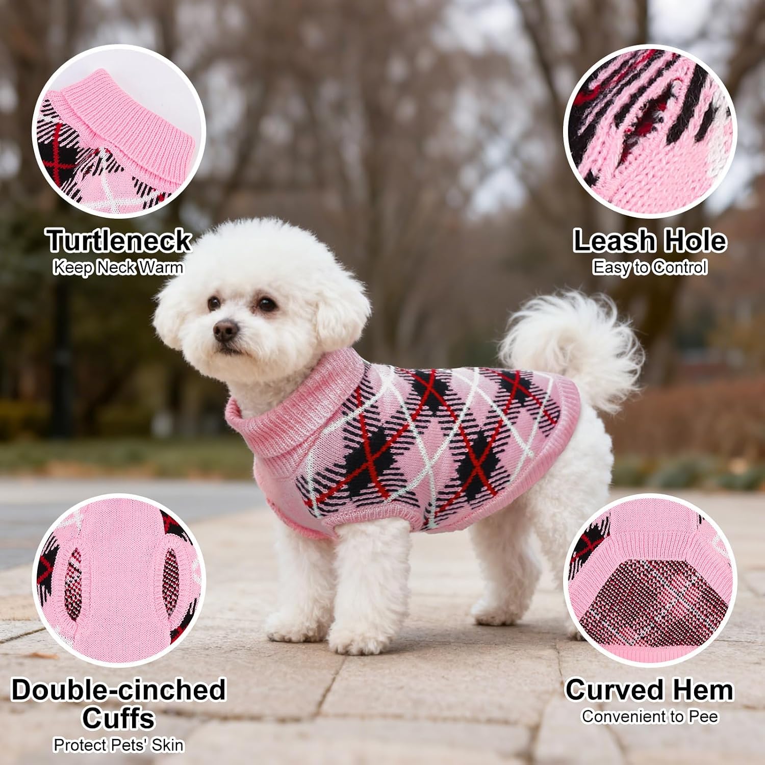 Detalle 1 de BEAUTYZOO Dog Sweater, Large