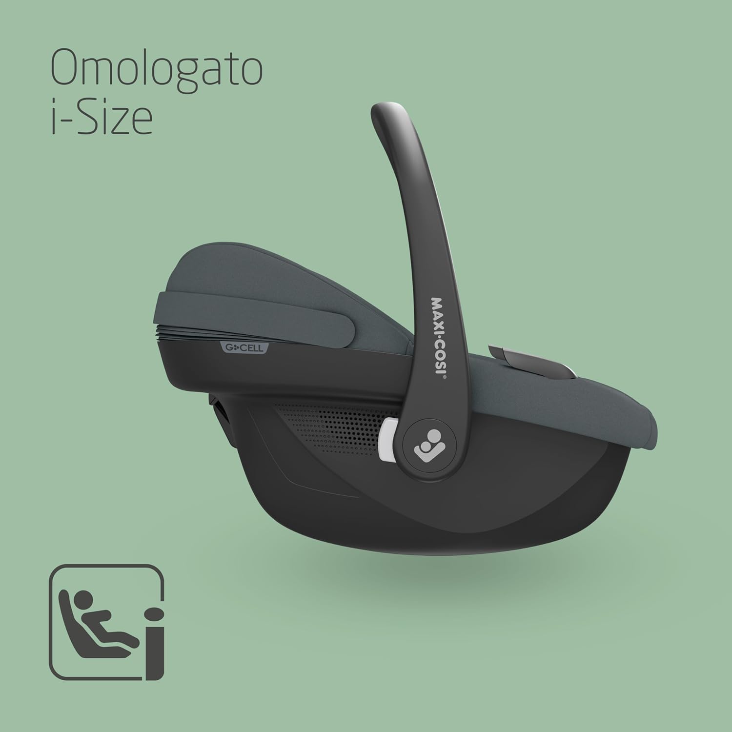 Detalle de Maxi-Cosi Pebble S i-Size: Seggiolino Neonato 0-15 mesi, Isofix leggero e protezione G-CELL