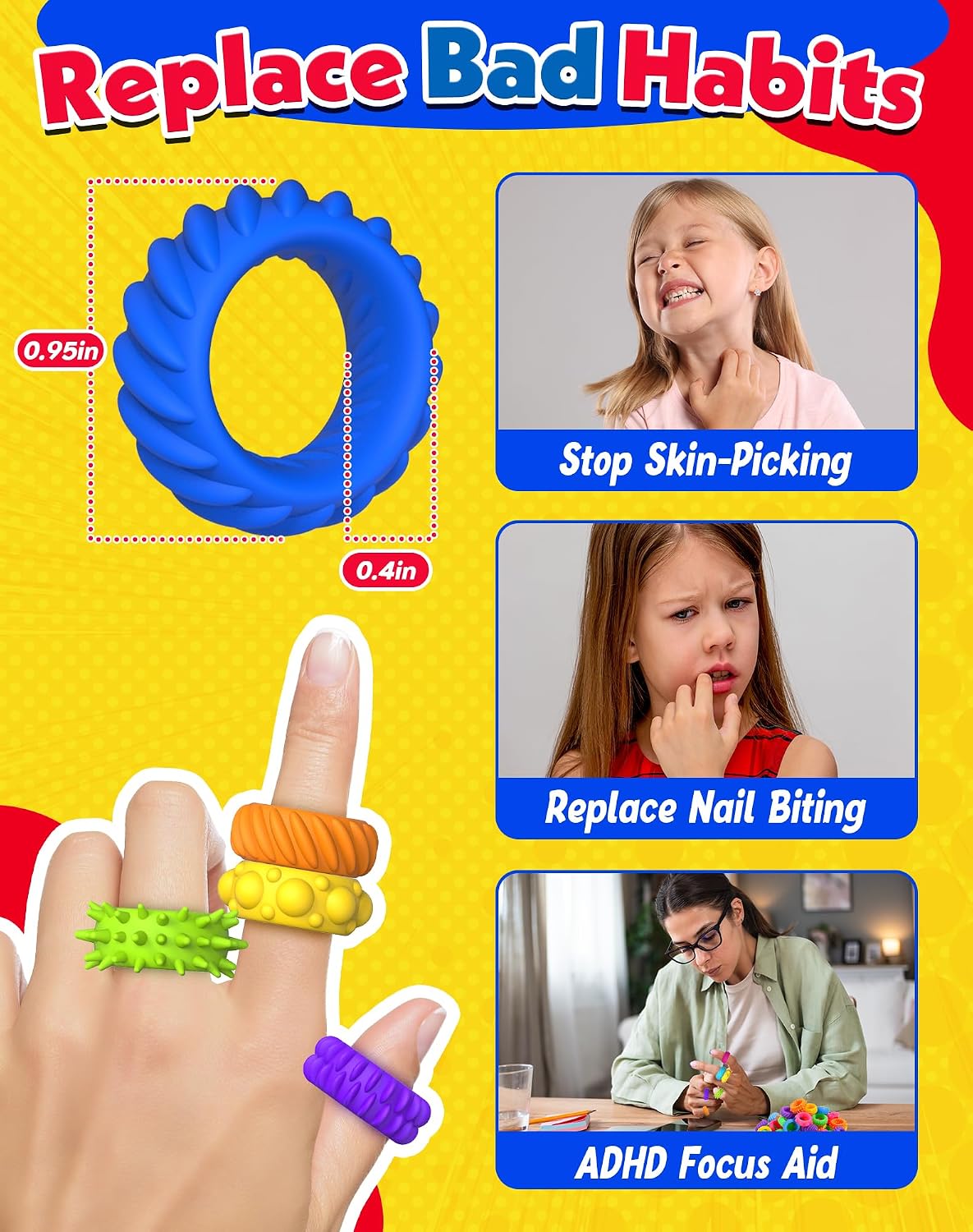 Thumbnail 6 de KLT Fidget Rings, TPR