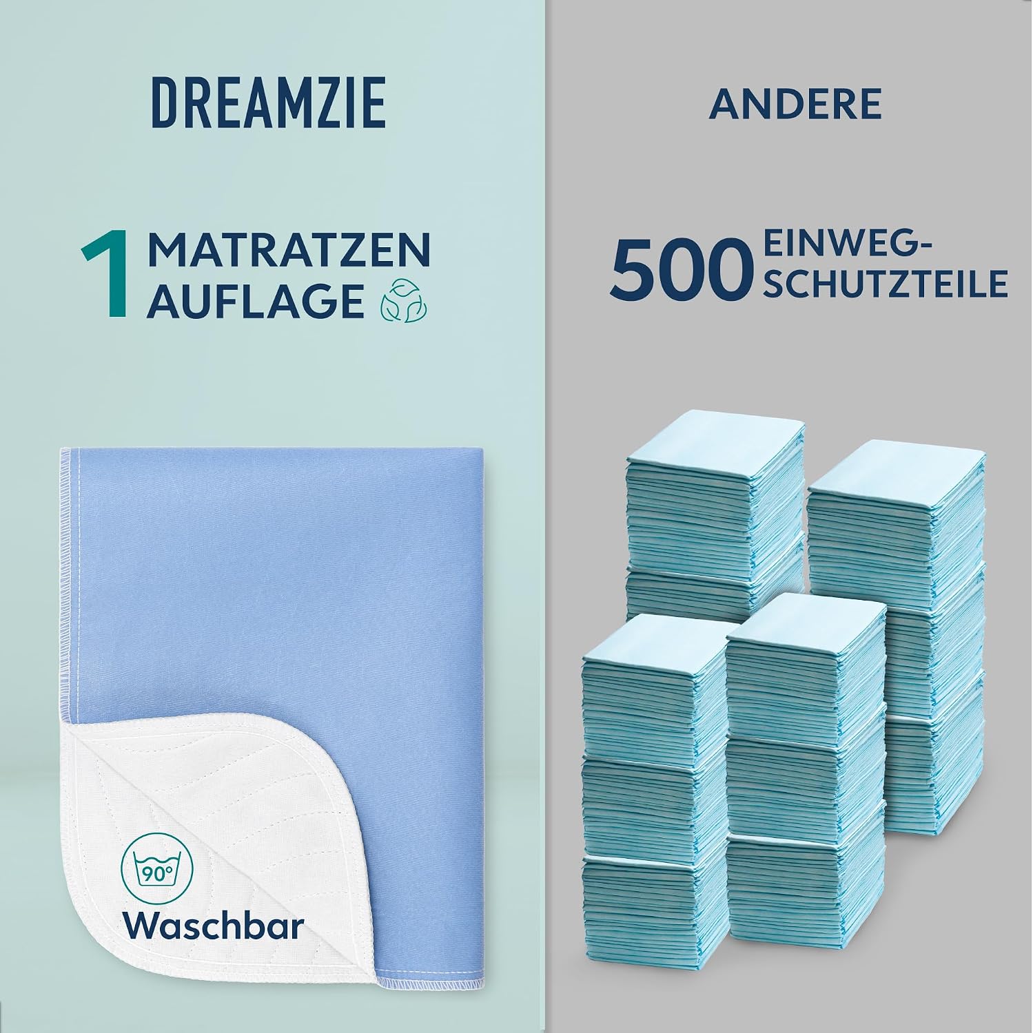 Thumbnail 4 de Dreamzie Inkontinenzunterlage Waschbar 50 x 70 cm – 4er-Set, saugfähig & wasserdicht