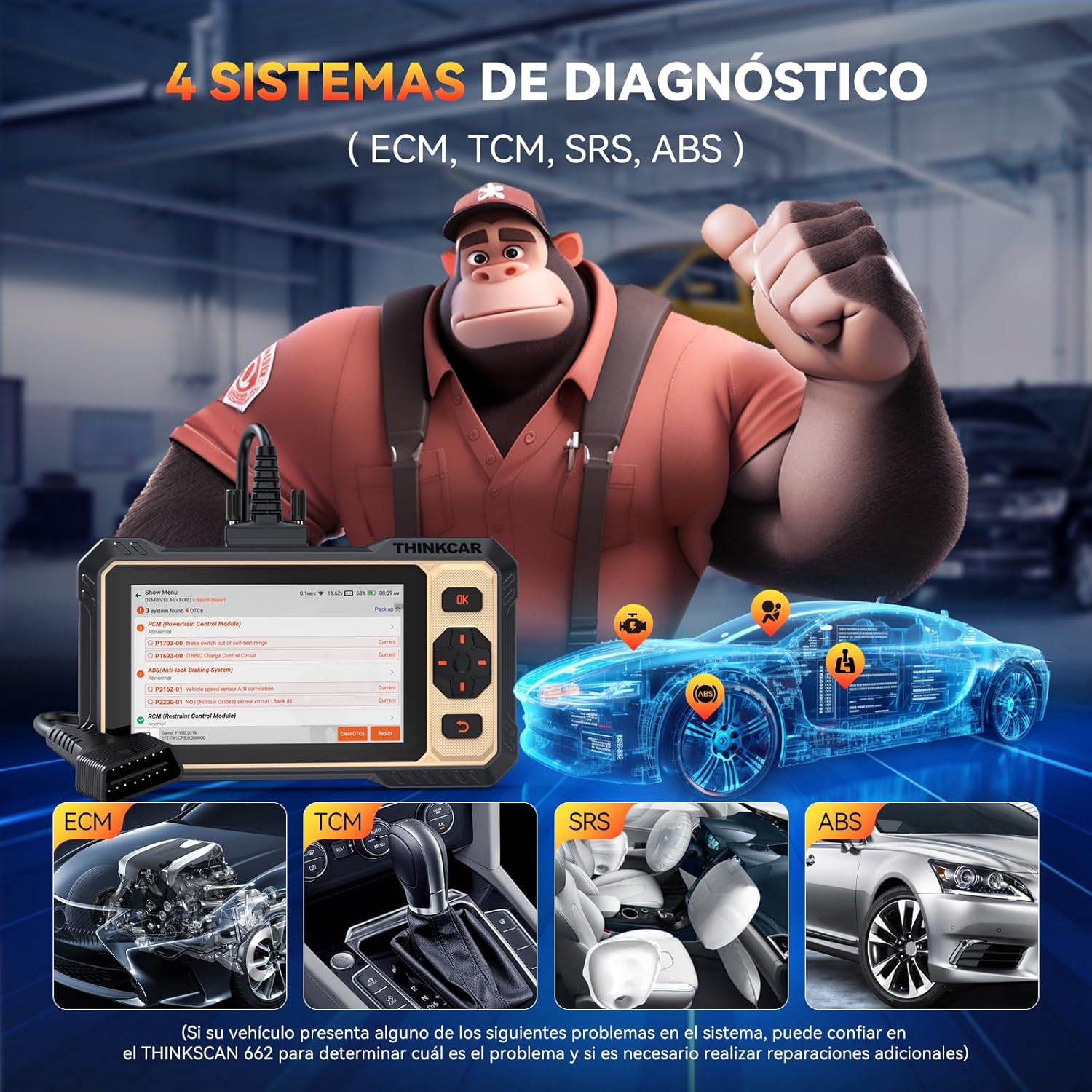 Thumbnail 2 de ThinkCar ThinkScan 662 OBD2 Multimarca
