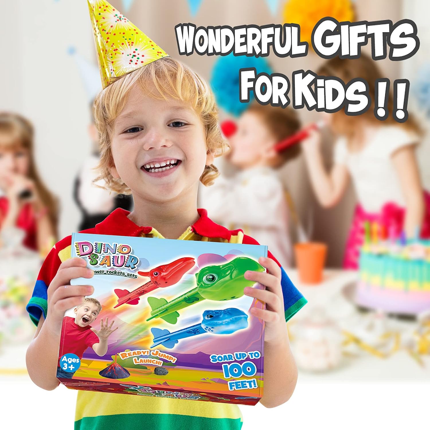 Thumbnail 6 de Anginne Dinosaur Toys with Rocket Launchers for 3–8 Year Olds – Outdoor Garden Play