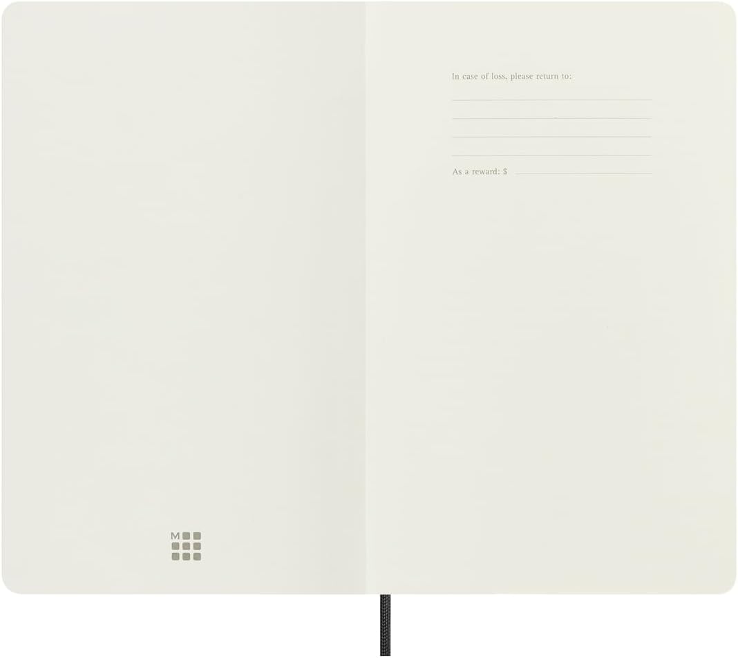 Detalle de Moleskine Precious & Ethical Notizbuch – Großformat 13 x 21 cm, veganer Python-Einband, Geschenkbox, Schwarz