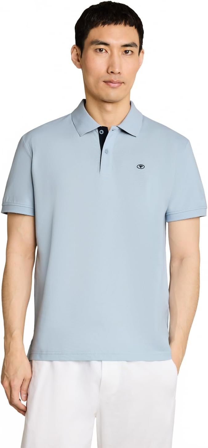 Thumbnail 6 de TOM TAILOR Herren Basic Piqué Poloshirt – klassischer Regular Fit mit besticktem Logo