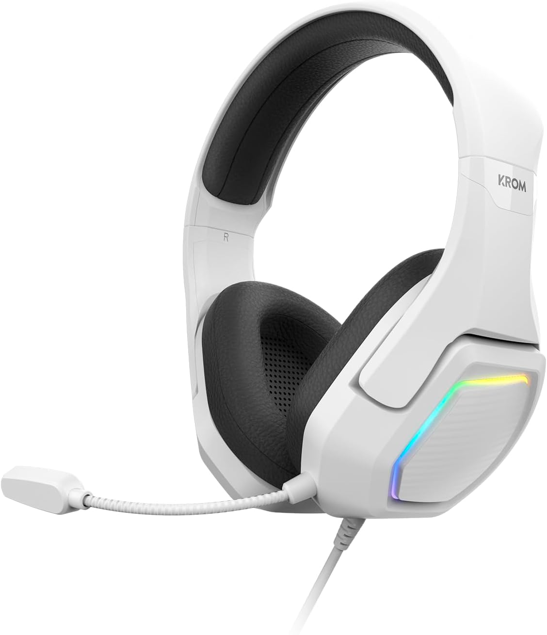 Detalle de KROM KOPA 7.1 USB-Gaming-Headset – 7.1-Sound, RGB, Mikrofon, White