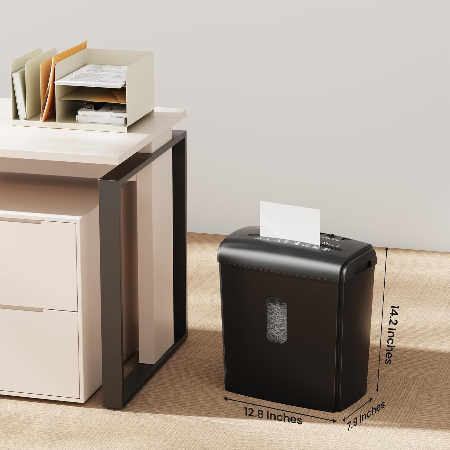 Thumbnail 6 de Locksworth AZ1687VC Micro-Cut Shredder, 8-Sheet P-4 Security