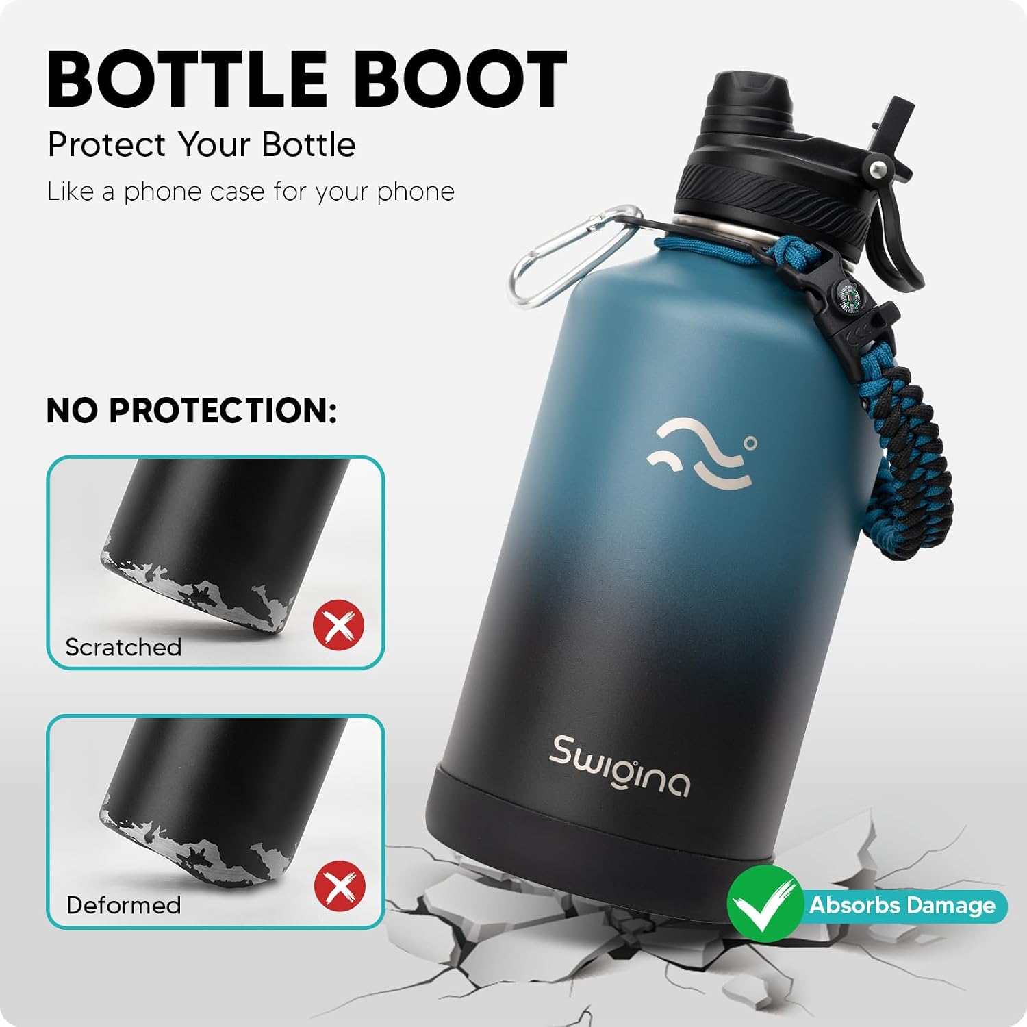 Thumbnail 3 de Swigina 64 oz Insulated Water Bottle