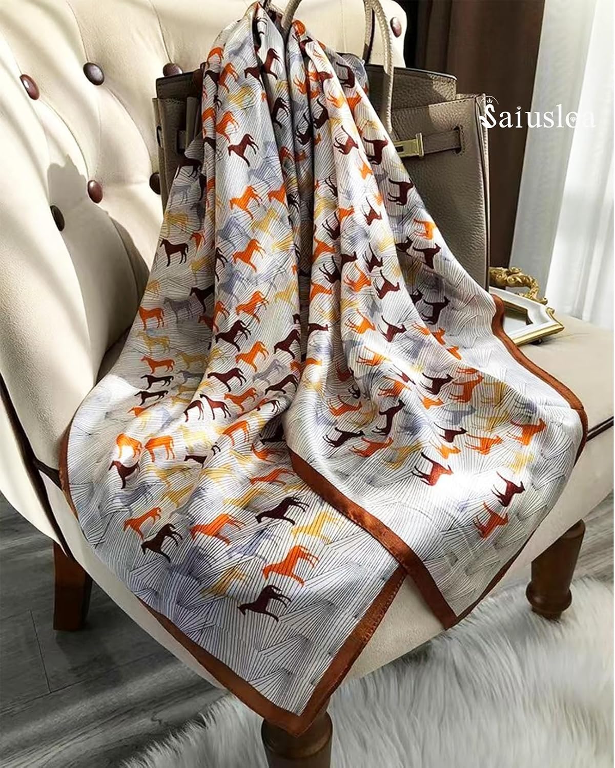 Detalle 2 de Polyester Satin Scarf